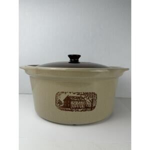 Vintage Amana Radarange Western Stoneware Country Cooker with Lid